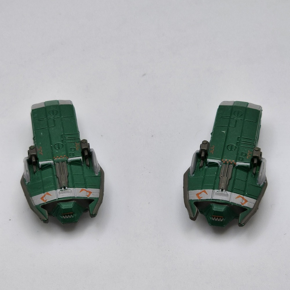 Micro Machines Babylon 5 Lot X2 Narn Transport Ship Space Ship Fleet Rare!